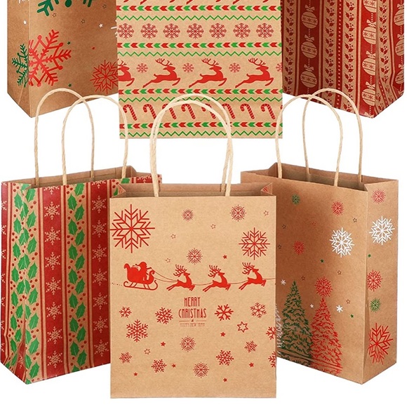 LAST SET๐ฒ 10 HOLIDAY GIFT BAGS- KRAFT STYLE - Picture 5 of 6